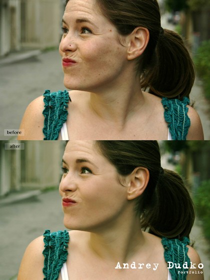 Retouch, color correction: Ретуширование, цветокоррекция 